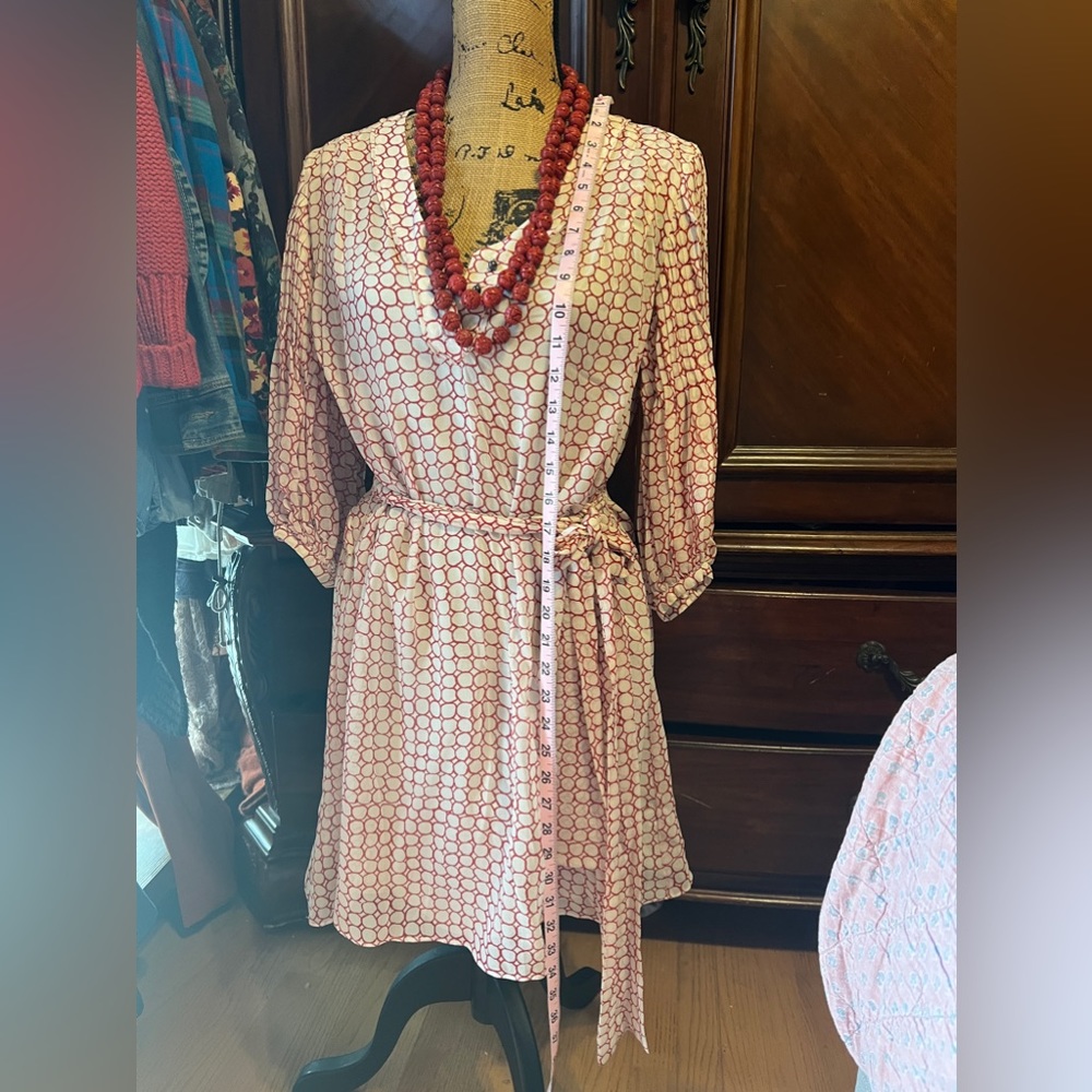 Club Monaco blue and white sheer dress size 2